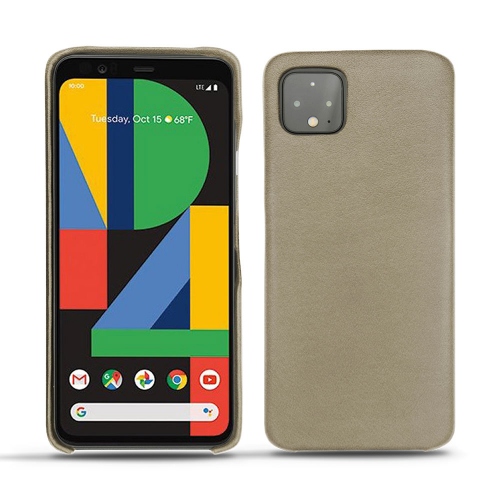 Capa em pele Google Pixel 4Darboun sabla ( Pantone #BCB1A1 )