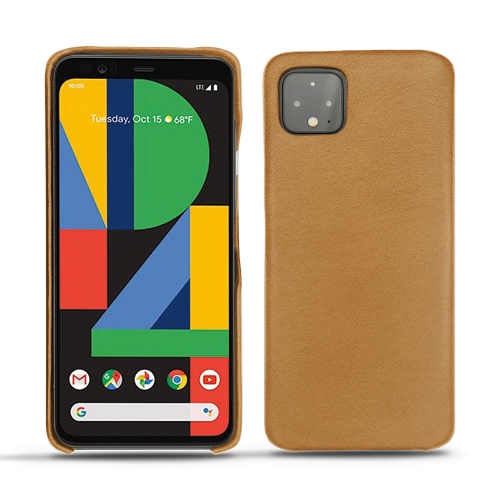 가죽 커버 Google Pixel 4Castan esparciate ( Pantone #824F2A )
