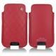 Capa em pele Samsung GT-i9500 Galaxy S IV - Rouge - Couture ( Nappa - Pantone 199C ) 