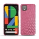 Google Pixel 4 leather cover - Serpent ciclamino