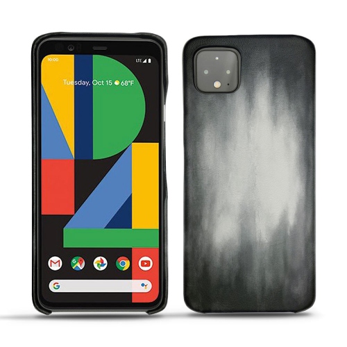 가죽 커버 Google Pixel 4Gris Patine