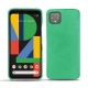 Google Pixel 4 XL leather cover - Menthe vintage ( Pantone 562C ) 