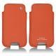Capa em pele Samsung GT-i9500 Galaxy S IV - Papaye ( Pantone 180C ) 