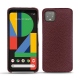 Google Pixel 4 XL leather cover - Lie de vin ( Pantone 5115C ) 