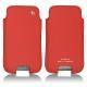 Capa em pele Samsung GT-i9500 Galaxy S IV - Tomate ( Pantone 187C ) 