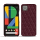 硬质真皮保护套 Google Pixel 4 XL - Lie de vin - Couture ( Pantone 5115C ) 