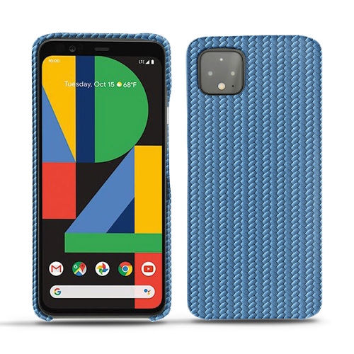 Capa em pele Google Pixel 4 XLAbaca ishia ( Pantone #395775 ) 