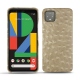 Capa em pele Google Pixel 4 XL - Autruche desert