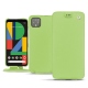 Housse cuir Google Pixel 4 - Vert olive ( Nappa - Pantone 578U ) 