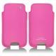가죽 커버 Samsung GT-i9500 Galaxy S IV - Rose fluo