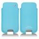 Custodia in pelle Samsung GT-i9500 Galaxy S IV - Bleu fluo