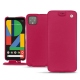 Google Pixel 4 leather case - Rose fluo