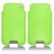 Capa em pele Samsung GT-i9500 Galaxy S IV - Vert fluo