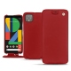 Google Pixel 4 XL leather case - Rouge ( Nappa - Pantone 199C ) 