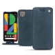 Custodia in pelle Google Pixel 4 XL - Jean vintage ( Roughtcut - Pantone 285U  ) 
