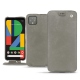 Google Pixel 4 XL leather case - Acier vintage ( Pantone 403C ) 