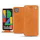 Google Pixel 4 XL leather case - Mandarine vintage ( Pantone 165C ) 