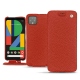Google Pixel 4 XL leather case - Papaye ( Pantone 180C ) 
