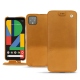 Google Pixel 4 XL leather case - Or Maïa ( Pantone 871C ) 