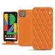 Housse cuir Google Pixel 4 XL - Orange - Couture ( Nappa - Pantone 1495U ) 