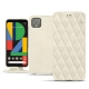 Housse cuir Google Pixel 4 XL - Blanc escumo - Couture