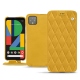 Lederschutzhülle Google Pixel 4 XL - Jaune soulèu - Couture