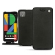 Google Pixel 4 XL leather case - Negre poudro