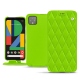 Funda de piel Google Pixel 4 XL - Vert fluo - Couture