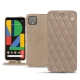 Google Pixel 4 XL leather case - Taupe vintage - Couture