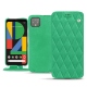 Google Pixel 4 XL leather case - Menthe vintage - Couture