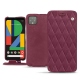 Google Pixel 4 XL leather case - Prune vintage - Couture