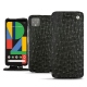 Housse cuir Google Pixel 4 XL - Autruche nero