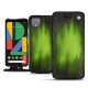 Google Pixel 4 XL leather case - Vert Patine