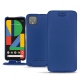 Google Pixel 4 XL leather case - Bleu Océan PU