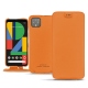 Google Pixel 4 XL leather case - Orange PU
