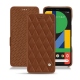 Funda de piel Google Pixel 4 - Marron - Couture ( Nappa - Pantone 1615C ) 