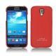 Funda de piel Samsung GT-i9500 Galaxy S IV - Tomate ( Pantone 187C ) 