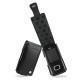 Astuccio in pelle LG KG800 - Chocolate  - Noir ( Nappa - Black ) 