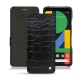 Lederschutzhülle Google Pixel 4 - Crocodile nero