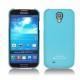 Samsung GT-i9500 Galaxy S IV leather case - Bleu fluo