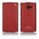 レザーケース Sony Xperia ZL  - Rouge ( Nappa - Pantone 199C ) 