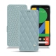 Housse cuir Google Pixel 4 XL - Bleu ciel - Couture ( Nappa - Pantone 277C ) 