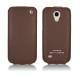 Funda de piel Samsung GT-i9190 Galaxy S4 mini  - Châtaigne ( Pantone 476C ) 