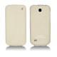 Funda de piel Samsung GT-i9190 Galaxy S4 mini  - Beige ( Nappa - Pantone 7502C ) 