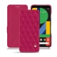 Google Pixel 4 XL leather case - Rose fluo - Couture