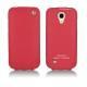 Funda de piel Samsung GT-i9190 Galaxy S4 mini  - Tomate ( Pantone 187C ) 