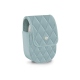 Case for Samsung Galaxy Buds - Bleu ciel - Couture ( Nappa - Pantone 277C ) 