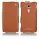 レザーケース Sony Xperia SP  - Marron ( Nappa - Pantone 1615C ) 