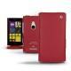 가죽 커버 Nokia Lumia 925  - Rouge ( Nappa - Pantone 199C ) 