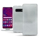 Housse cuir Samsung Galaxy S10 5G - Platinium ( Pantone 877C ) 